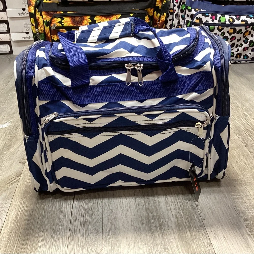 Blue Chevron Dufflebag